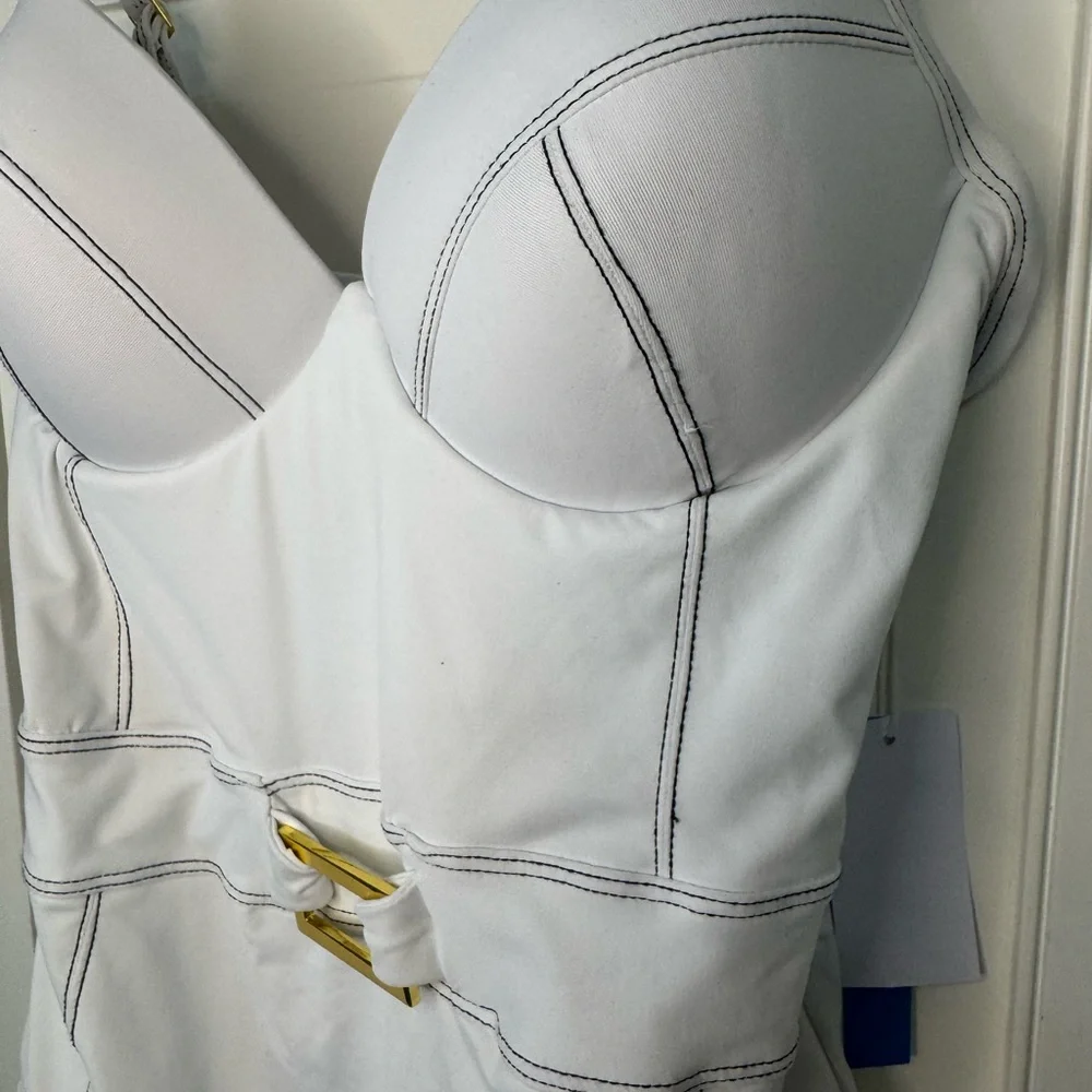 Bleu Rod Beattie White One Piece Swimsuit - Picture 2 of 4